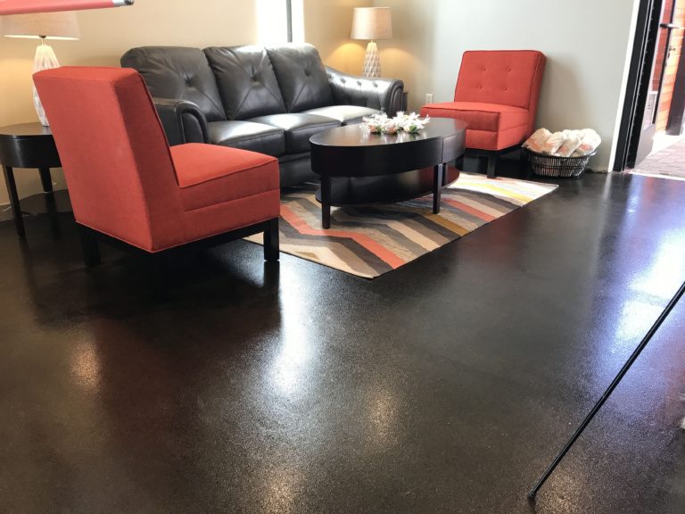 Finished garage floor project