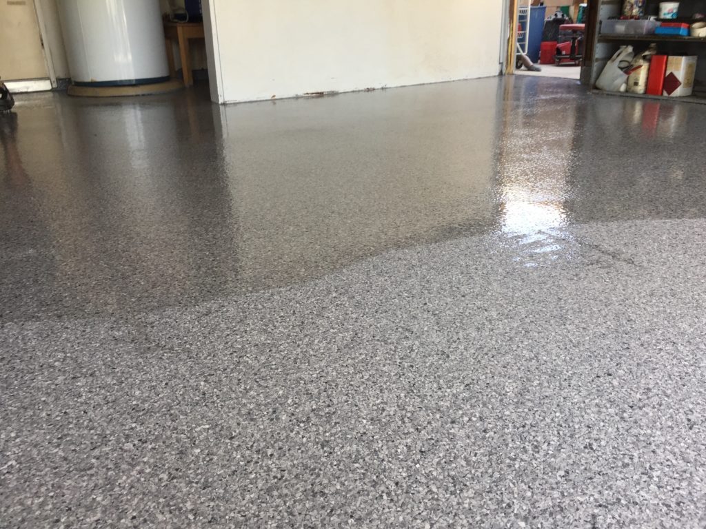 Polyaspartic garage floor coating